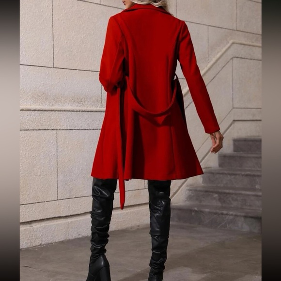 Cozy double breasted cozy overcoat - Picture 3 of 5